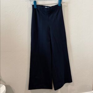 Banana Republic High-Rise Wide-Leg Everywhere Ponte Pull-On Pants Navy Small